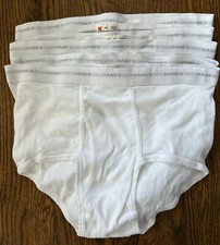 Vintage Hanes Mens Brief Size 40 Made In USA New Old Stock Lot Of 5