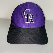 New Era 9Forty Colorado Rockies MLB Snapback Hat Cap Black/Purple