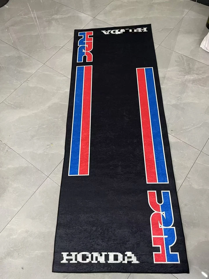 220x80cm Motorcycle Workshop Carpet Garage Floor Rug Parking Pit Mat For Honda - Image 2 of 4