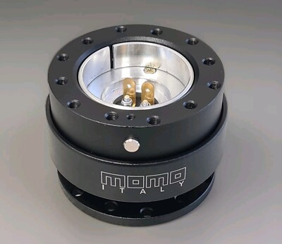 MOMO Schnellspanner Snap Off Lenkradnabe Kit - SCHWARZ passend für Sparco Nardi NRG