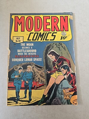 Modern Comics #99 July 1950 Quality Comics RARE Blackhawks Golden Age Comics 