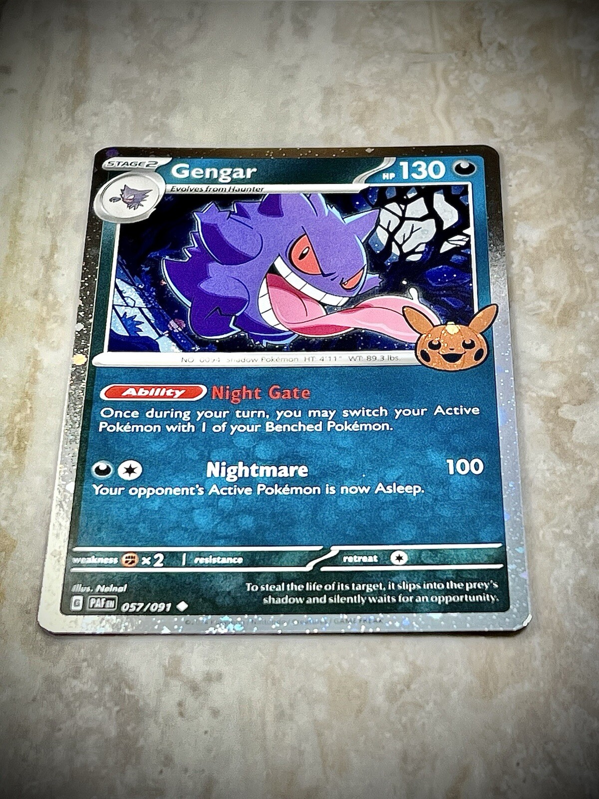 Pokemon Gengar 057/091 COSMOS HOLO Trick or Trade GEM MINT Rare
