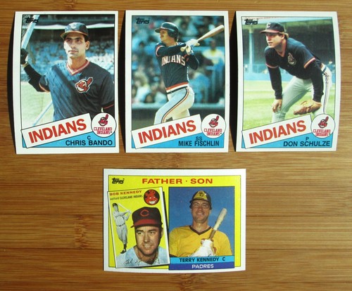 Juego de equipo Topps Cleveland Indians 1985 con novato negociado - Joe Carter - Imagen 5 de 6