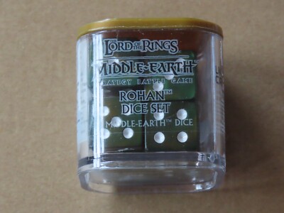 Games Workshop Rohan Würfelwürfel Warhammer D6 Neu LoTR Herr der Ringe grün