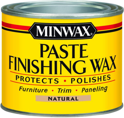 MINIWAX 78500 Natural Paste Finishing Wax Protective Finish 453 Grams (1 LB)