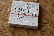 Mylar Recording Tape Concert 600 ft. Super Strength 1.5 Mil. 5" reel