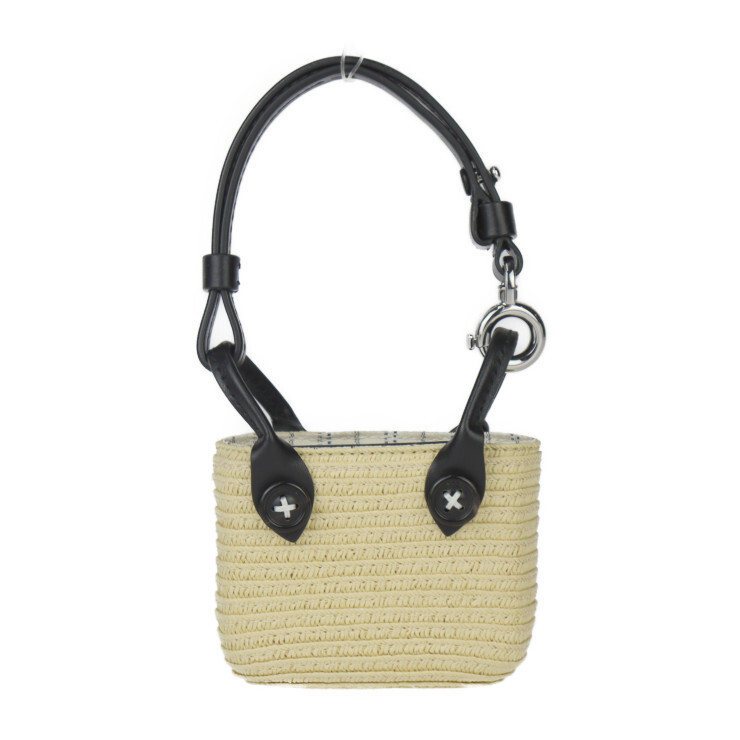 ハンドバッグ MAISON MARGIELA CELLULOSE WEAVE MICRO BAG Maison Margiela Handbag SA1VL0006 Micro Paper Tote Bag Charm