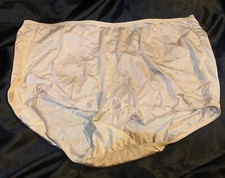 NWOT Vanity Fair gold shimmer sissy silky nylon sissy panties Sz 9 XXL