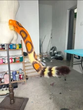 1M Genshin Impact Xilonen Panther Tail Cosplay Prop Halloween Unsex 100cm