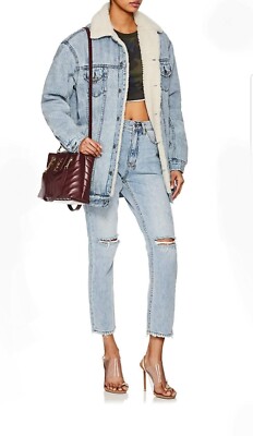 KSUBI Dame Denim Oversized Trucker Jacke Unisex