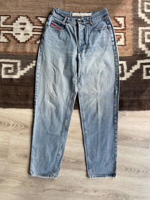 Diesel Vintage 80s Men's Tapered Relaxed Light Blue Denim Jeans