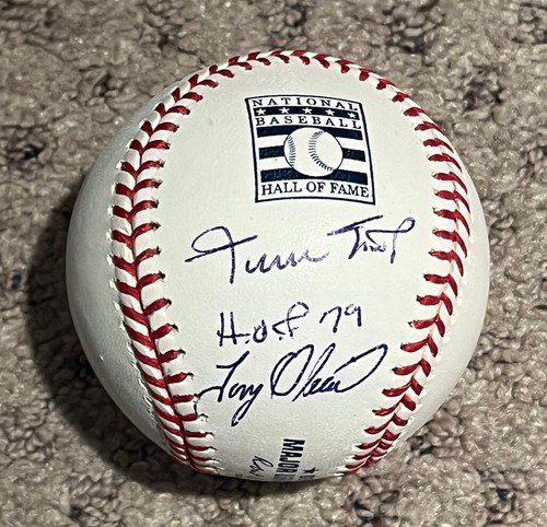 WILLIE MAYS TONY OLIVA ROLLIE FINGERS SIGNED HOF BASEBALL MLB HOLO GIANTS A’s - 第 1/3 張圖片