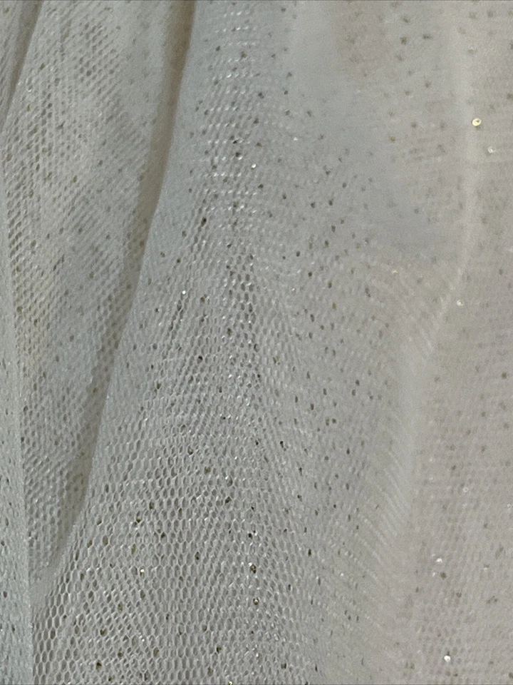 American Princess Pink And Gold Sparkle Dress Floral Sz 4 - Image 4 of 4