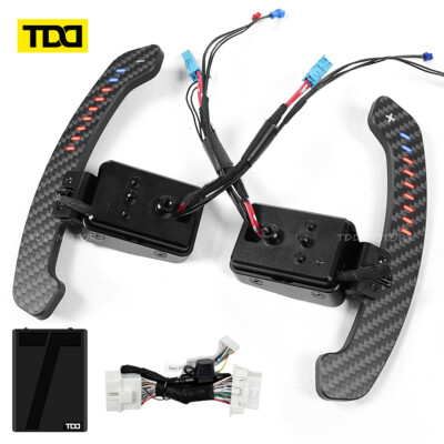 TDD LED Magnetic Carbon Fiber Paddle Shifters For BMW F G