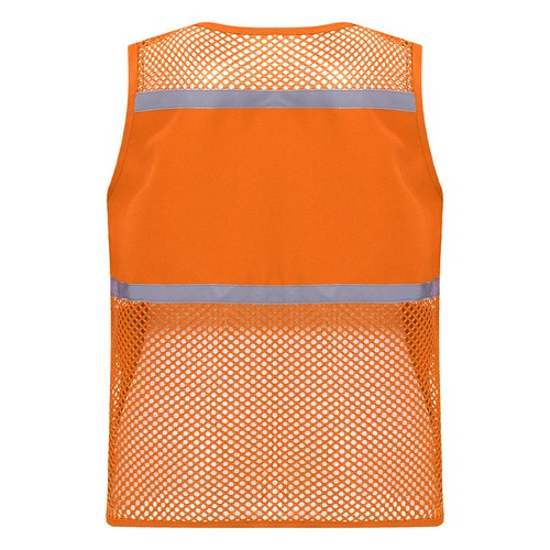 Kids Girls Boys Vest Mesh Reflective Volunteer High Visibility Activities Tops - Picture 17 of 61