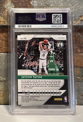 2018 Panini Prizm Jayson Tatum Hyper Prizm #118 - PSA 9 | eBay