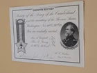 Civil War Army of Cumberland Invitation Card & Note, 11th Reunion 1879