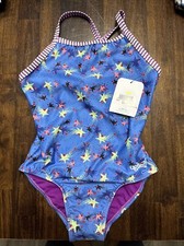 NWT Uglies Girls US Size 14 Stargazer Criss Cross Back One Piece Swimsuit