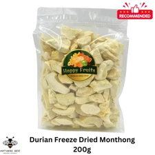 Durian Freeze Dried Monthong 100% Natural Snack King Thai Fruits Grade AAA 200 g