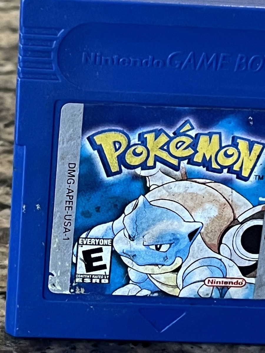 Pokémon Blue Version Nintendo Game Boy Authentic Cartridge