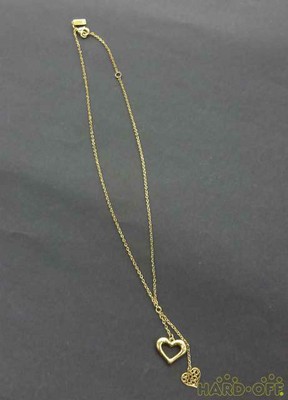 COACH Necklace Heart Gold Color 