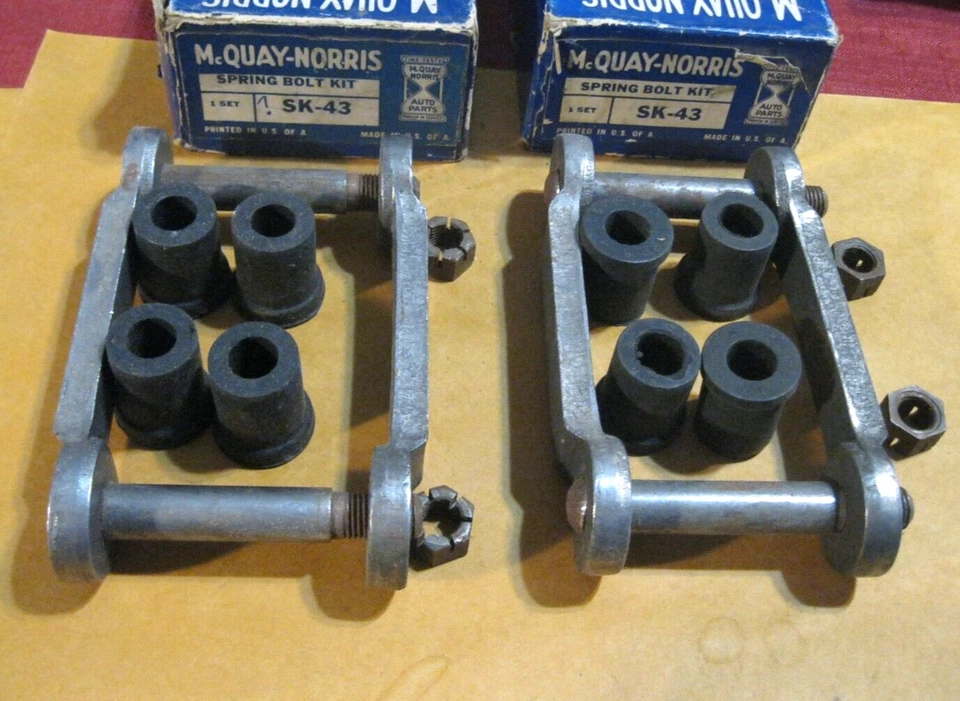 Nuevo juego de grilletes traseros Mopar 1940-1941 Dodge and Plymouth, hecho en EE. UU., Foto 2 de 3