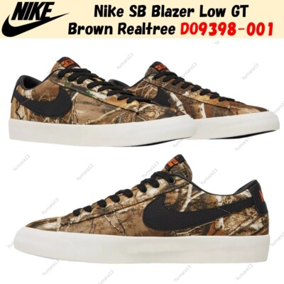 Nike SB Blazer Low GT Brown Realtree DO9398-001 Men's Size