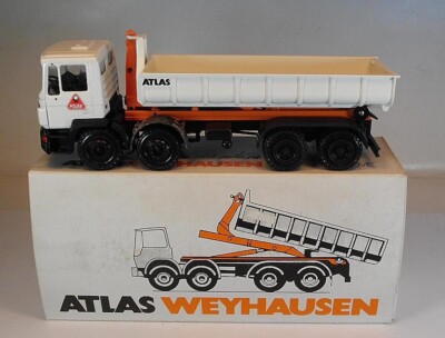 Conrad 1/50 Nr. WeMo MAN 4-achs LKW Abrollkipper Atlas Weyhausen OVP 1 #8387