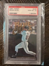 1997 Finest Brian Giles PSA 10 #206 Finest Blue Chips Cleveland Indians