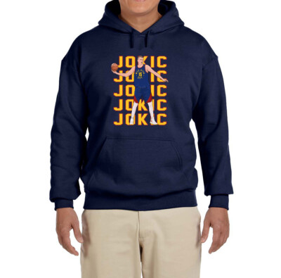 Denver Nuggets Nikola Jokic Text Pic Hooded Sweatshirt