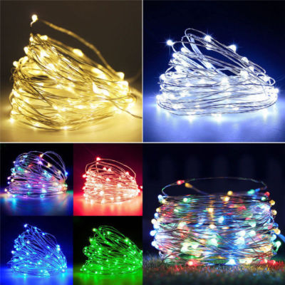 #ad #ad 20 50 100 LED String Fairy Lights Copper Wire Battery Powered Waterproof New US $7.99