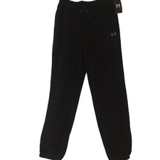 Under Armour Fleece Jogger Pants Kids Youth Large Black UOFIC08F-001 NWT