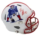 Rob Gronkowski Signed New England Patriots Speed Full Size Throwback Helmet