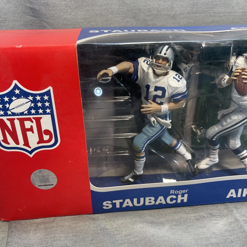 McFarlane 🏈 NFL Dallas Cowboys QB paquete de 3 Staubach, Aikman, Romo (2007) Foto 2 de 4