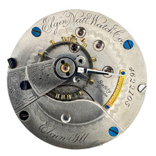 Antique 18s 1893 Elgin 11 Jewel Mechanical Hunter Pocket Watch Movement 102 USA