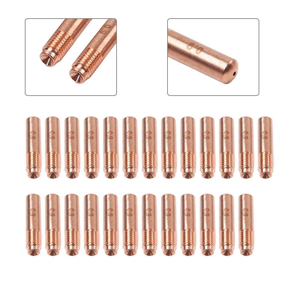 25pcs 000068 Mig Contact Tips 035 for Miller M10 M15 M25 M40 M100 H9