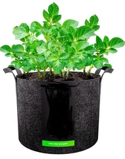 1 Gallon Grow Bags Heavy Duty Plant Fabric Pots Containers 5pack Brand New