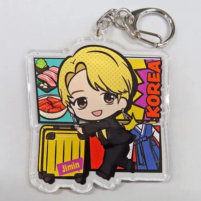 Jimin BTS TinyTAN Travel Collection Acryl Schlüsselanhänger Korea