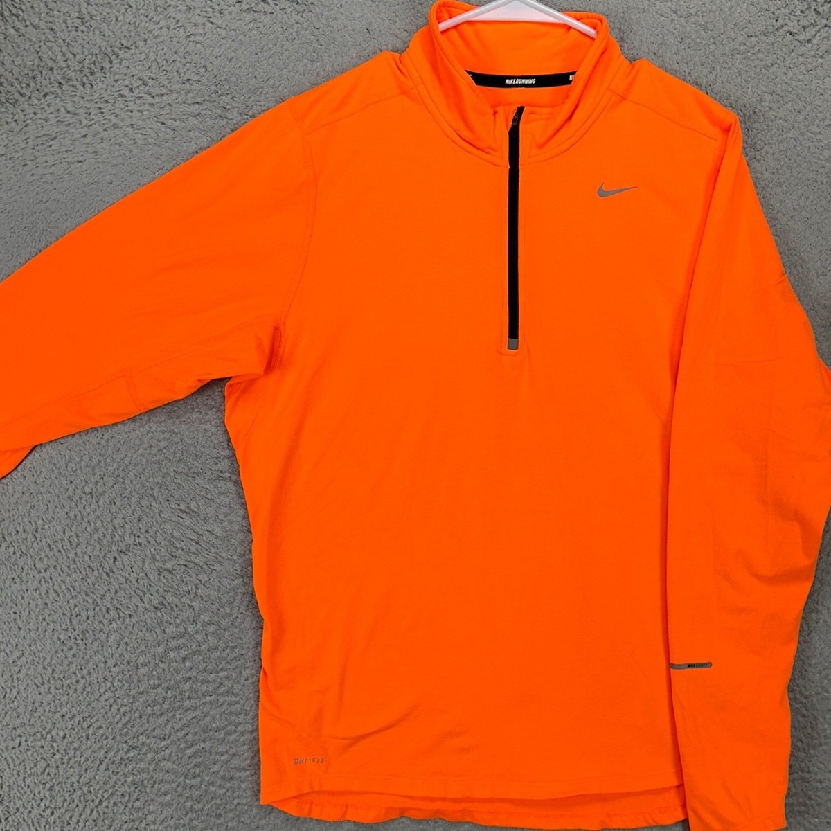 Nike Clothes Neon Orange Nike Half Zip Nike Dri-Fit Women Pullover
