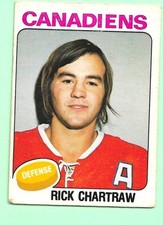 (1) RICK CHARTRAW 1975-76 O-PEE-CHEE # 388 CANADIENS ROOKIE VG CARD (N4331). rookie card picture