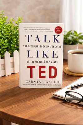 Talk Like TED Book | 9 Public Speaking Secrets, Confidence, Success (English)
