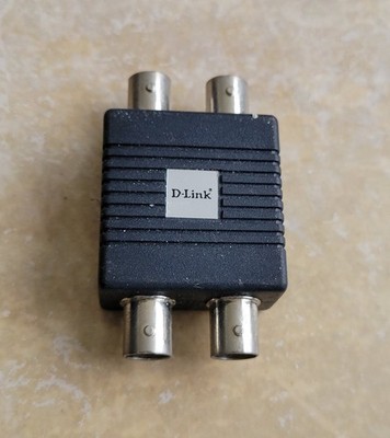 Vintage D-Link Media Converter, 10BASE-T RJ45 to 10BASE-2 BNC Adapter