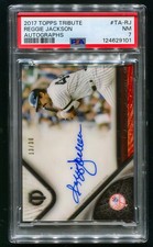 2017 Topps Tribute Reggie Jackson #TA-RJ /30 Auto Autographed PSA 7