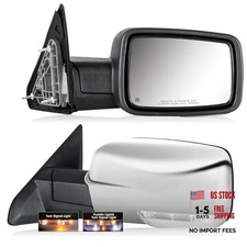 Side Mirrors for 2009-2018 Dodge Ram 1500 2010-2018 Ram 2500 3500 Chrome Silver