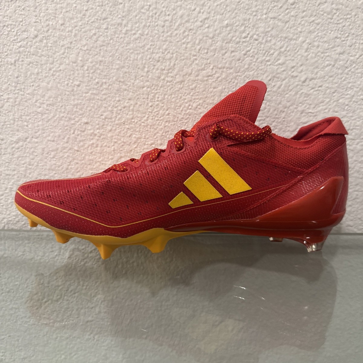 Adidas SM Adizero Electric Red Gold Chiefs Football Cleats IH7450