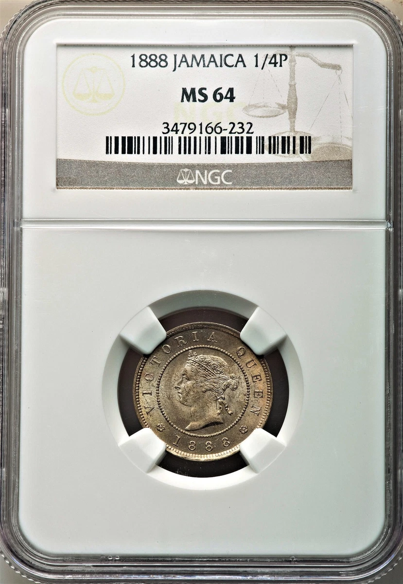 未流通MS 64 分级牙买加硬币| eBay