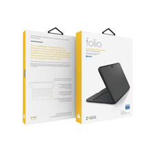 ZAGG Folio Case with Backlit Bluetooth Keyboard for Samsung Galaxy Tab 4 10.1