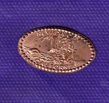 49er Gold Panning NEVADA CITY California Elongated Pressed Copper Penny