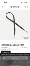 DSPTCH Braided Camera Starp 37" Black/3M