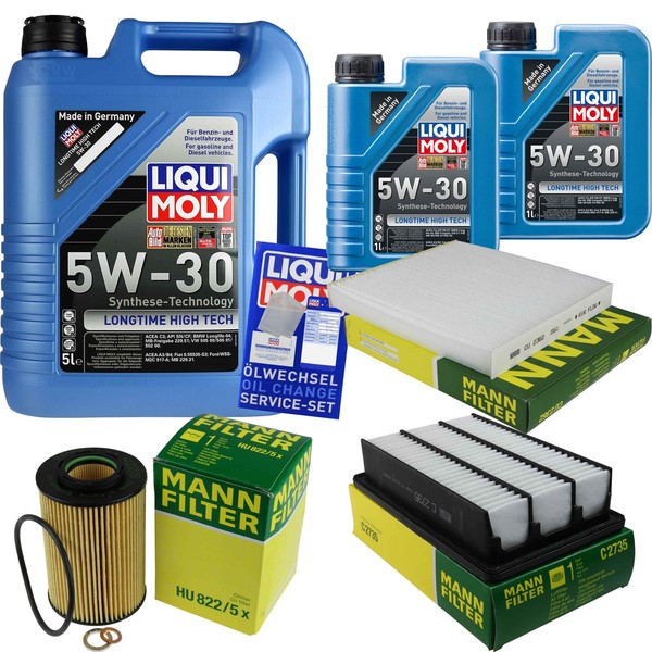 Inspektionspaket 7L Liqui Moly Longtime 5W-30 FüR Hyundai Santa Fé II 2.2 Crdi-image
